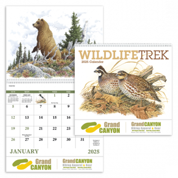 Wildlife Trek Appointment Wall Calendar - Spiral